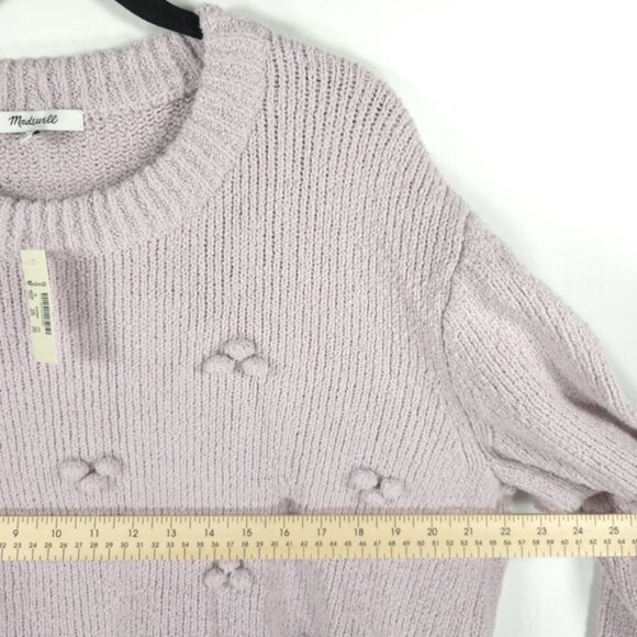 NWT MADEWELL Dotted Bobble Pullover Knit Sweater Pale Lilac Style AG595 Sz XL - Picture 8 of 12